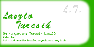 laszlo turcsik business card